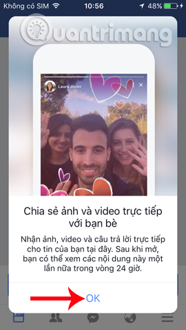 Chụp ảnh hoặc quay video trên Facebook