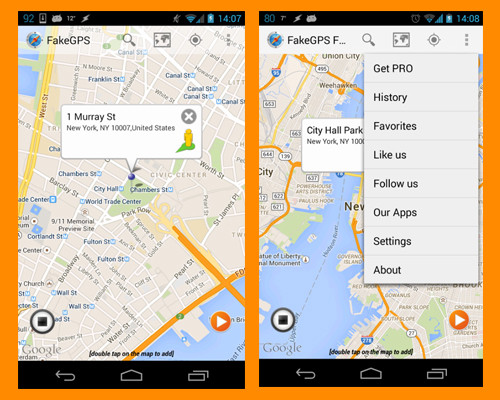Bạn có thể chọn bất cứ địa điểm nào trên thế giới sau đó định vị nơi đó là nơi bạn đang ở