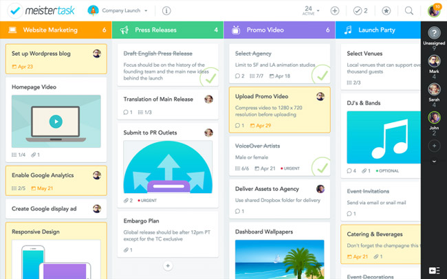 Dùng MeisterTask MeisterTask