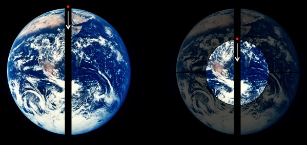 Đường hầm đi qua tâm Trái Đất theo phương thẳng đứng 