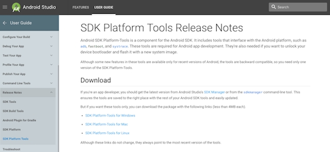 Công cụ SDK Platform Tools