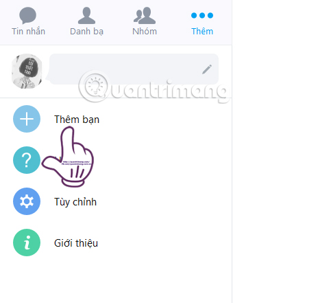 Tìm kiếm bạn bè trên Zalo