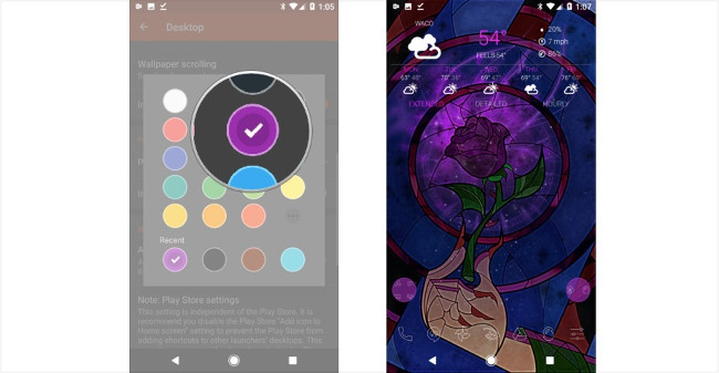 Chọn màu như trong hình, quay lại màn hình chính Chọn màu như trong hình, quay lại màn hình chính