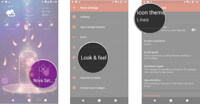 Vào Nova Settings > Look & Feel > Icon Themes Vào Nova Settings > Look & Feel > Icon Themes