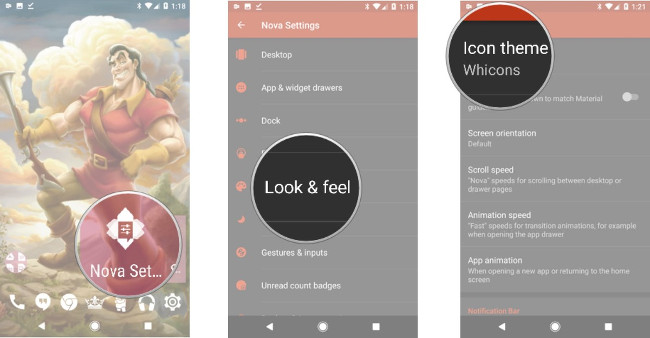 Vào Nova Settings > Look & Feel > Icon Themes Vào Nova Settings > Look & Feel > Icon Themes