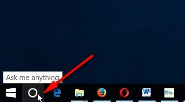 Biểu tượng Cortana Windows 10