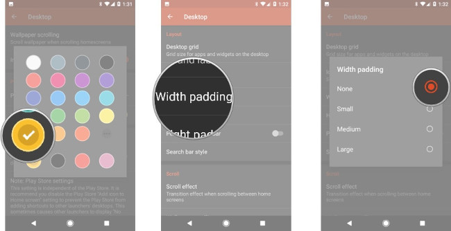 Chọn màu vàng như trong hình, tại mục Layout chọn Width Padding, chọn None Chọn màu vàng như trong hình, tại mục Layout chọn Width Padding, chọn None