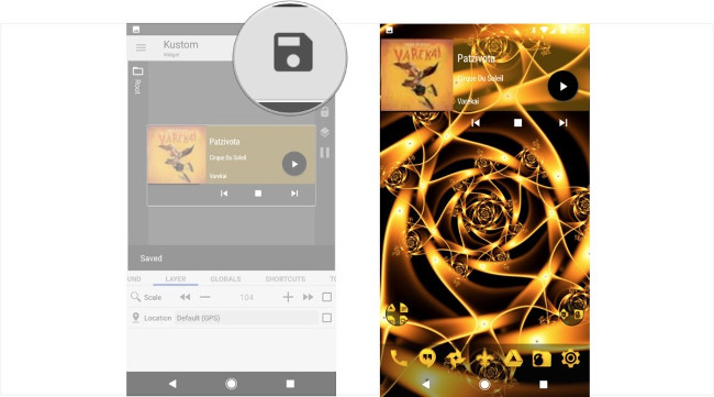 Nhấn vào biểu tượng Save, chọn Yes, quay trở lại màn hình chính Nhấn vào biểu tượng Save, chọn Yes, quay trở lại màn hình chính