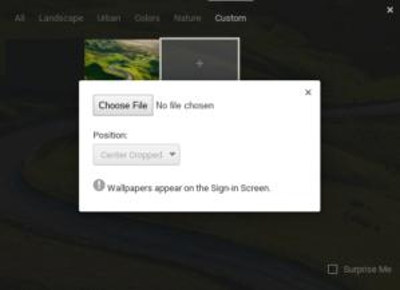 Thay đổi cài đặt màn hình Chromebook