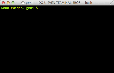 Sử dụng terminal