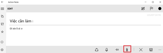 Thêm ảnh cho ghi chú 