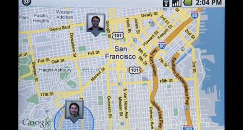 Ứng dụng Google Latitude năm 2009