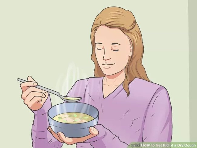 Ăn súp gà ấm Ăn súp gà ấm