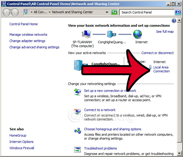 Open Network And Sharing Center 