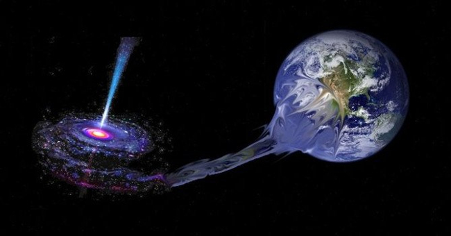 Trái Đất bị hố đen hút vào