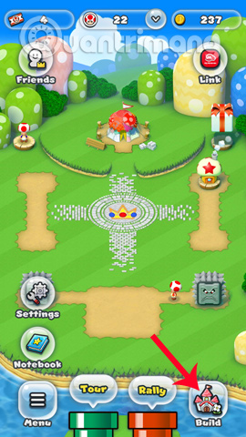 Xây dựng vương quốc trong Super Mario Run