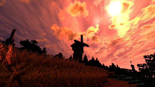 Những cánh đồng lúa và cối xay gió tô điểm thêm cho vùng ngoại ô Những cánh đồng lúa và cối xay gió tô điểm thêm cho vùng ngoại ô