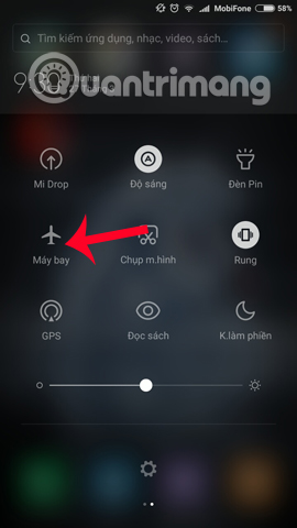 Chế độ máy bay trên thiết bị