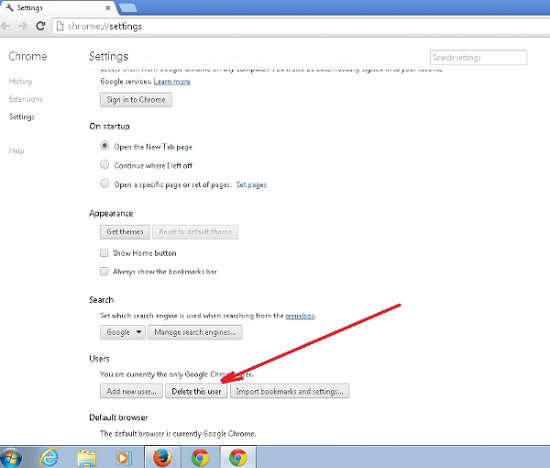 Cài đặt của Google Chrome