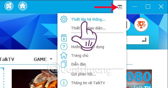 Thiếp lập hệ thống Talktv