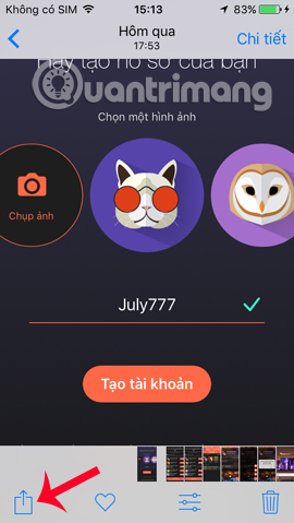 Gửi hình ảnh bằng AirDrop