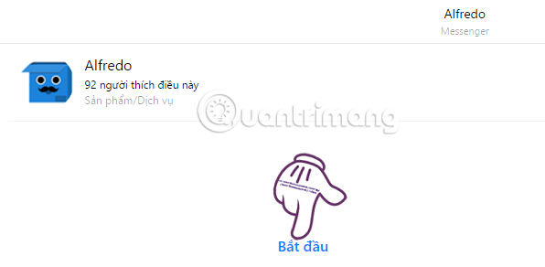 Sử dụng bot Alfredo  Sử dụng bot Alfredo