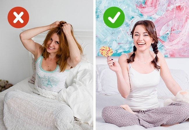 Chải tóc trước khi ngủ Chải tóc trước khi ngủ