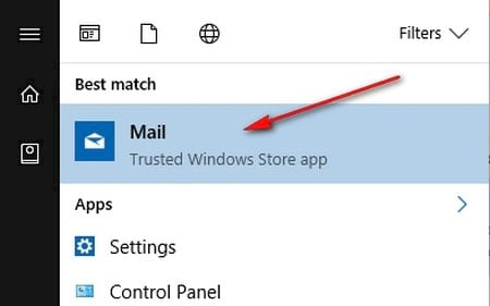 Tìm kiếm ứng dụng Mail