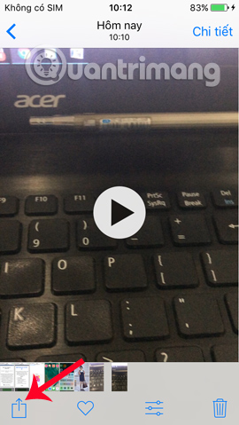 Chia sẻ video iPhone qua iCloud