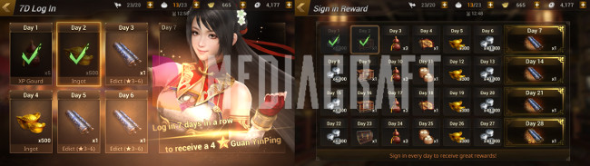 Đăng nhập hàng ngày để nhận thưởng lớn