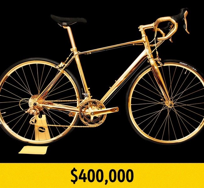 Xe đạp dát vàng
