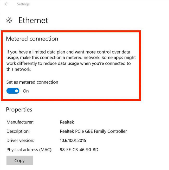 Kiểm soát lưu lượng của kết nối có dây