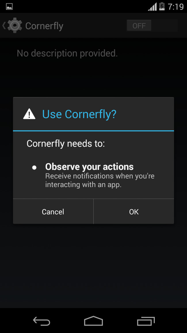 Gạt công tắc phía trên sang On rồi nhấn OK