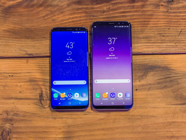 Samsung Galaxy S8 và S8 Plus sở hữu màn hình lần lượt là 5.8 inch và 6.2 inch