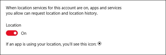 Cortana định vị
