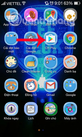 Truy cập vào CH Play