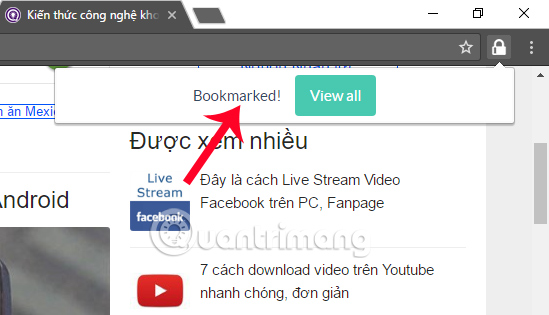 Bảo mật bookmark Chrome bằng Hush