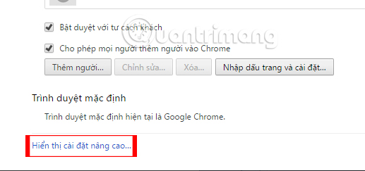 Cài đặt mật khẩu nâng cao Chrome