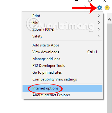 Cài đặt trên trình duyệt Internet Explorer