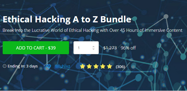 Ethical Hacking A to Z Bundle giảm giá 96%