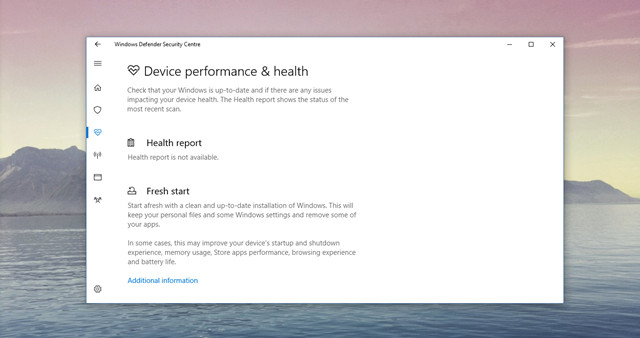 Windows Defender Security Centre gồm nhiều chức năng bảo vệ hệ thống 