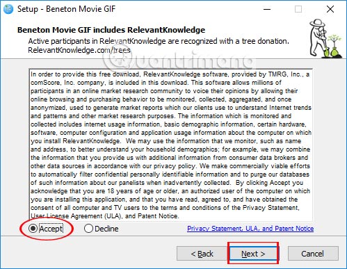 Các điều khoản sử dụng Beneton Movie GIF