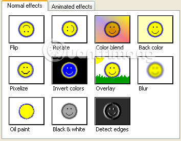 Thêm hiệu ứng cho hình ảnh