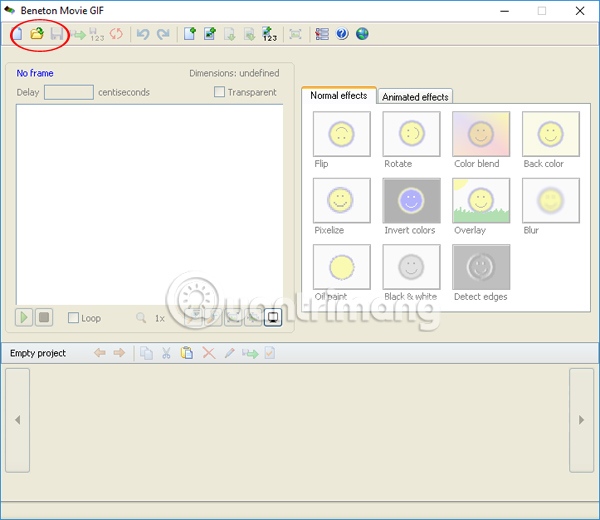 Chọn hình ảnh tạo ảnh động 