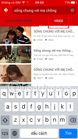 Tìm theo tên chương trình
