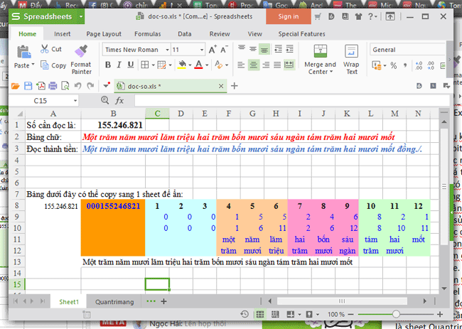 Cách đổi số tiền thành chữ trong Excel, không cần add-in, hỗ trợ cả Excel 32-bit và 64-bit