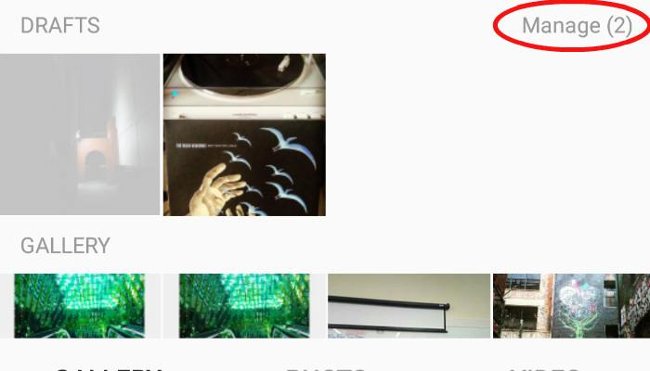 Bản nháp Instagram Bản nháp Instagram