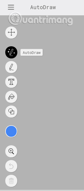 Các công cụ vẽ trên AutoDraw