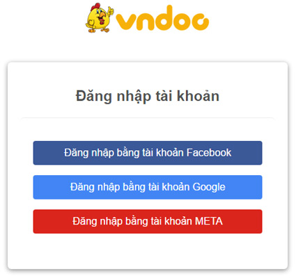 Chọn tài khoản để đăng nhập