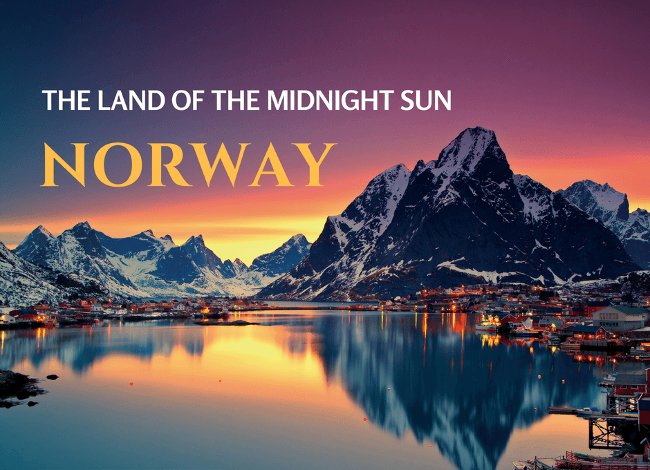 Land of the Midnight Sun - Vùng đất mặt trời lúc nửa đêm: Nauy